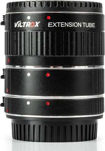 VILTROX DG-C Auto Focus Macro Extension Tube Set Compatible with Canon EF EF-S Lens DSLR Camera 2000D 1300D 800D 600D 400D 200D 90D 70D 50D 30D 10D 7D 6D 5D T7 T6 T5 T4i SL3(12mm 20mm 36mm) in Saudi Arabia