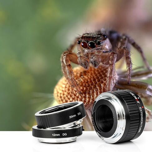 VILTROX DG-C Auto Focus Macro Extension Tube Set Compatible with Canon EF EF-S Lens DSLR Camera 2000D 1300D 800D 600D 400D 200D 90D 70D 50D 30D 10D 7D 6D 5D T7 T6 T5 T4i SL3(12mm 20mm 36mm) in Saudi Arabia
