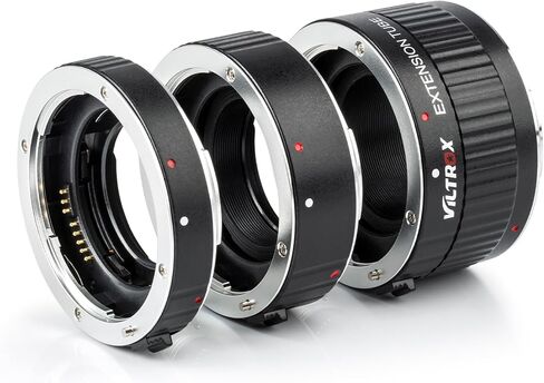 VILTROX DG-C Auto Focus Macro Extension Tube Set Compatible with Canon EF EF-S Lens DSLR Camera 2000D 1300D 800D 600D 400D 200D 90D 70D 50D 30D 10D 7D 6D 5D T7 T6 T5 T4i SL3(12mm 20mm 36mm) in Saudi Arabia