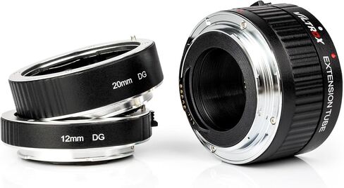 VILTROX DG-C Auto Focus Macro Extension Tube Set Compatible with Canon EF EF-S Lens DSLR Camera 2000D 1300D 800D 600D 400D 200D 90D 70D 50D 30D 10D 7D 6D 5D T7 T6 T5 T4i SL3(12mm 20mm 36mm) in Saudi Arabia