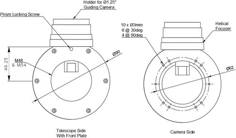 دليل OGMA خارج المحور (OAG) للتصوير الفلكي. مثالية للتصوير في أعماق السماء والتوجيه التلقائي in Kuwait