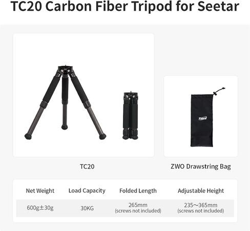 ZWO Seestar Tripod Head TH10 EQ Wedge لتلسكوب Seestar الذكي، رأس حامل ثلاثي السوائل للوضع الاستوائي، مقلاة 360 درجة وإمالة ±90 درجة، متوافق مع كاميرات DSLR، بدون مرايا وكاميرات فيديو in Kuwait