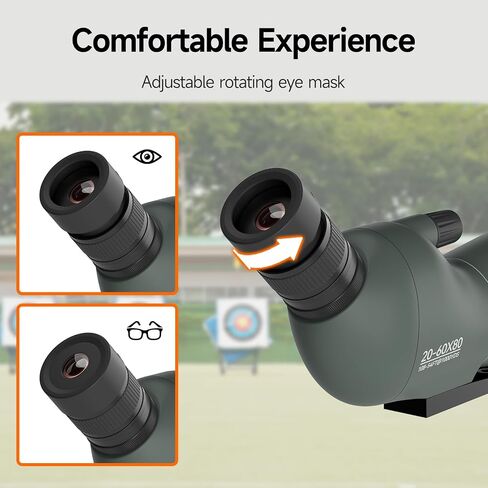 نطاقات اكتشاف SVBONY SV28 مع حامل ثلاثي القوائم، نطاق رصد بزاوية 25-75 × 70 مم مع محول الهاتف، نطاق اكتشاف مقاوم للماء للضباب لمشاهدة الطيور، وإطلاق النار على الهدف، ومشاهدة الحياة البرية in Kuwait