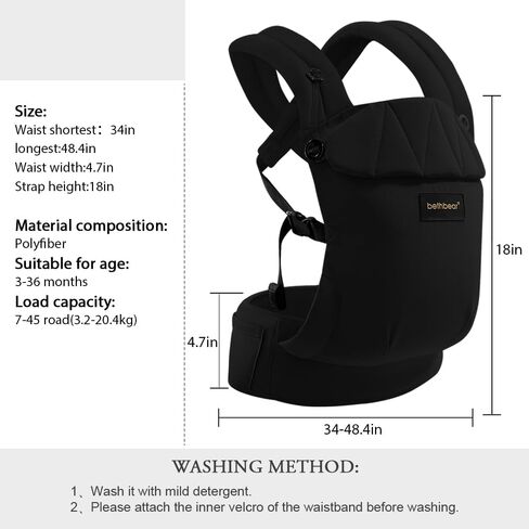 Baby Carrier Newborn to Toddler 7-45 lbs with Natural Material, Ergonomic Design,Versatile and Adjustable,Hands Free for Moms&Dads,Green in Saudi Arabia
