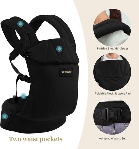 Baby Carrier Newborn to Toddler 7-45 lbs with Natural Material, Ergonomic Design,Versatile and Adjustable,Hands Free for Moms&Dads,Green in Saudi Arabia