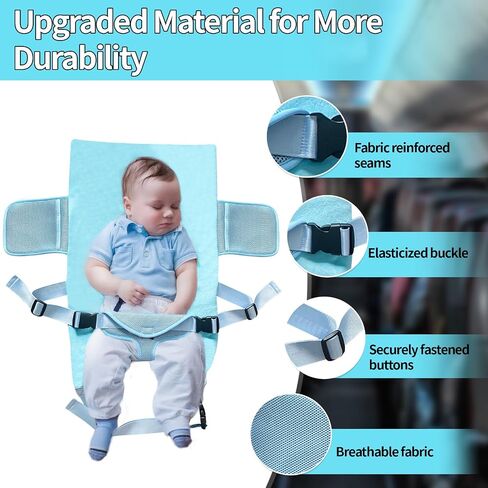 Toddler Airplane Bed,1-12 Months Old Baby Essentials for Flying,Portable Baby Bed for Flight,Suitable for Airplanes Travel in Saudi Arabia