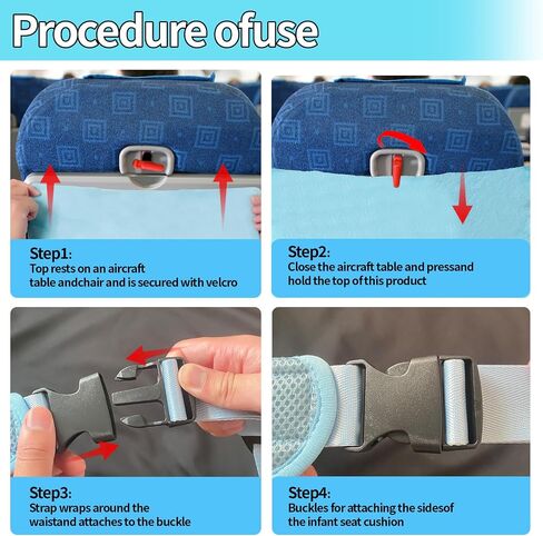 Toddler Airplane Bed,1-12 Months Old Baby Essentials for Flying,Portable Baby Bed for Flight,Suitable for Airplanes Travel in Saudi Arabia