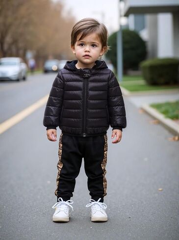 معاطف شتوية من WEONEDREAM 6M-4T للأطفال الأولاد والبنات مع أغطية الدب للجنسين، سترة خفيفة الوزن للأطفال الصغار in Kuwait
