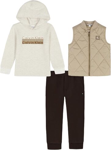 Calvin Klein baby-boys 3 Pc Puff Vest Set in Saudi Arabia
