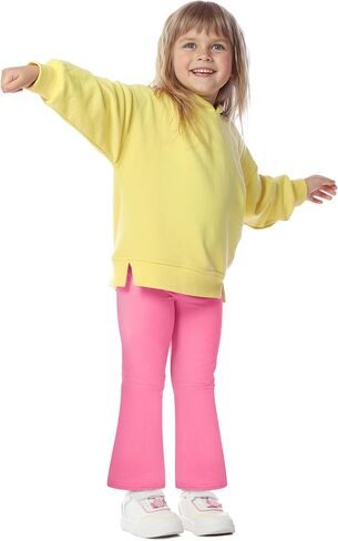 FEQO Toddler Girl Flare Pants Baby Girl Cotton Leggings Bell Bottoms Size 18M-5T in Saudi Arabia