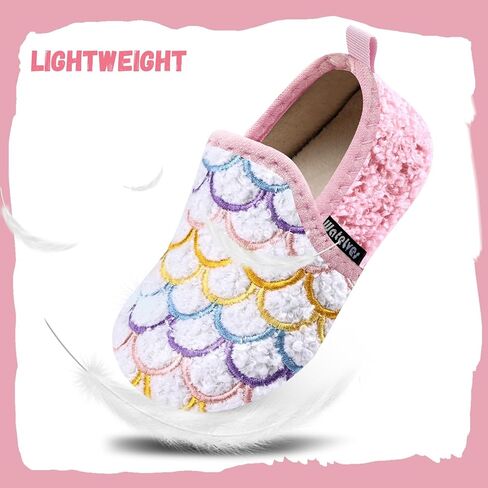 WateLves Kids Toddler Slippers Boys Girls House Shoes Slip on Sock Slippers Lightweight Winter Indoor Outdoor Walking Shoes in Kuwait