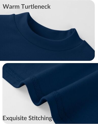 Witwot Toddler Girls Mock Turtleneck Shirts Cotton Baby Girl Long Sleeve Thermal T-Shirt Soft Basic Pullover Top Size 18M-5T in Saudi Arabia