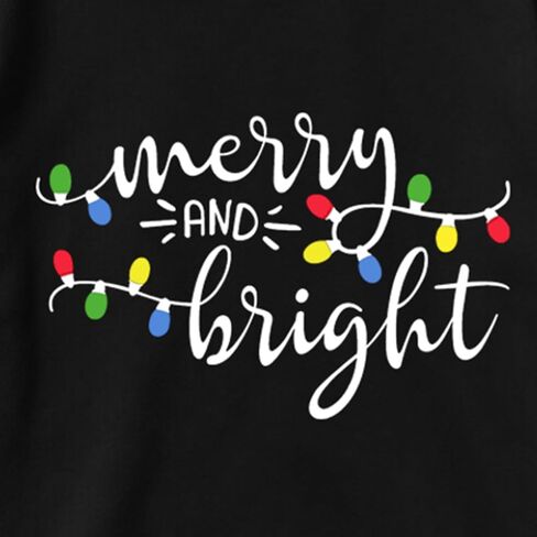 Toddler Christmas Long Sleeve Shirts Girls Boys Merry and Bright Shirt Christmas Lights Xmas Holiday Kids Tops in Kuwait