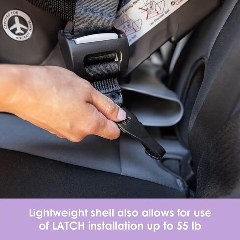 Baby Trend Trooper™ Slim 3-in-1 Convertible Car Seat, Quartz Pink – Slim Fit, 3-in-1 Growth Modes, Lightweight Design, Adjustable Comfort Padding in Saudi Arabia