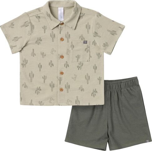 Modern Moments by Gerber baby-boys 2-piece Resort Shirt & Short Set in Saudi Arabia