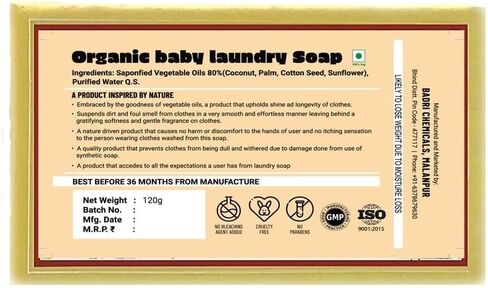 Tickles (Pack of 3) Handmade Nirol Organic Unscented Washing Soap For Baby Clothes, Diaper, Accessories Mainly for Sensitive Skin 100% Chemical Free Natural Laundry Soap For Baby (12.6 Ounce) in Saudi Arabia