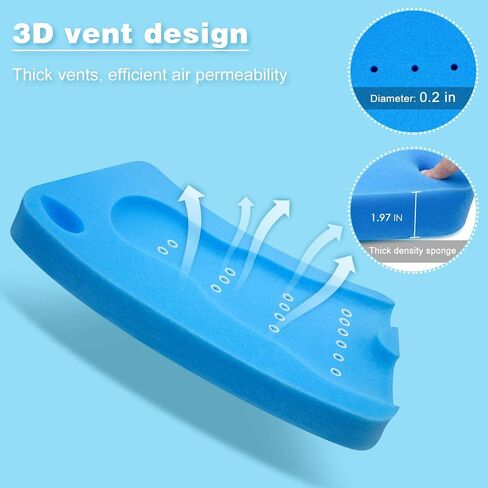 HALLO Baby Bath Sponge Soft Infant Bath Mat Newborn Cushion Odor Free (Blue) in Saudi Arabia