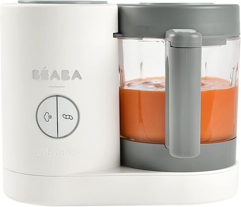 BEABA Babycook Neo Baby Food Maker | Non-Toxic Glass & Stainless Steel | Trusted by Celebrity Moms | Sustainable Baby Food Processor | Global Leader | 34 Servings in 20 Mins in Saudi Arabia