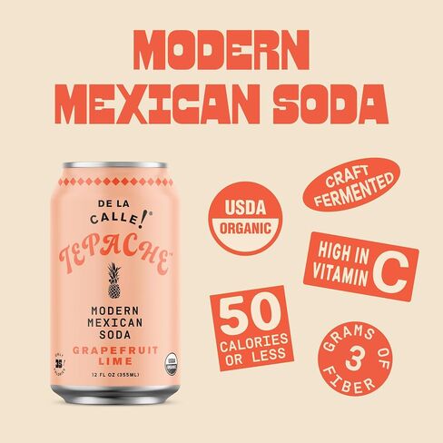 De La Calle Organic Grapefruit Lime Tepache, 12 Fz in Saudi Arabia