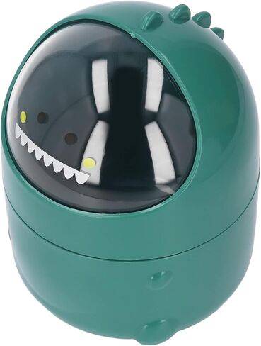 Desktop Trash Can Baby Dinosaur Style Large Opening Detachable Design for Daily Storage Laundry or Utility Room Craft Room Etc (Green Baby Dinosaur) in Saudi Arabia