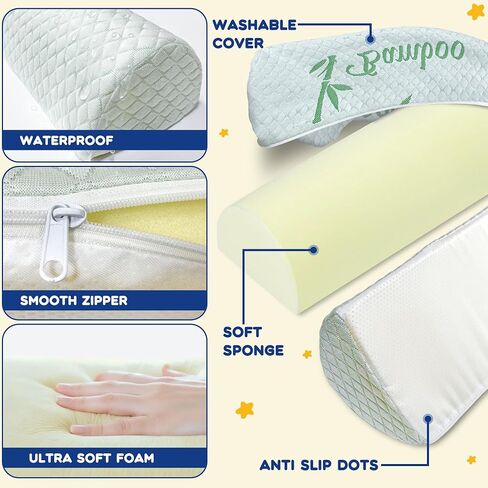 Waterproof Bed Bumper for Toddler, Soft Baby Foam Rail for Full, Queen, Twin, King Size Bed, Green, 1 Pack in Saudi Arabia