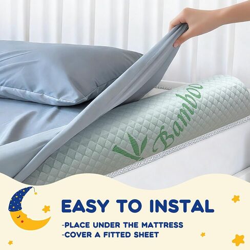 Waterproof Bed Bumper for Toddler, Soft Baby Foam Rail for Full, Queen, Twin, King Size Bed, Green, 1 Pack in Saudi Arabia