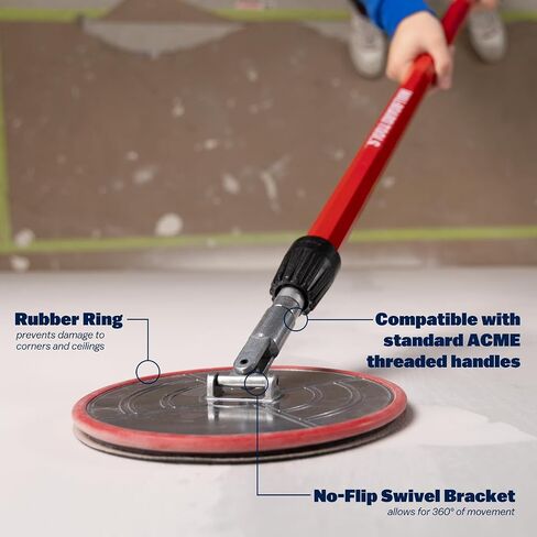 WAL-BOARD TOOLS Folding Radial Drywall Sander Kit, 9-inch, with 18 Sanding Discs 80/120/180 Grit, Wall and Corner Sanding, DTKRS2 in Saudi Arabia