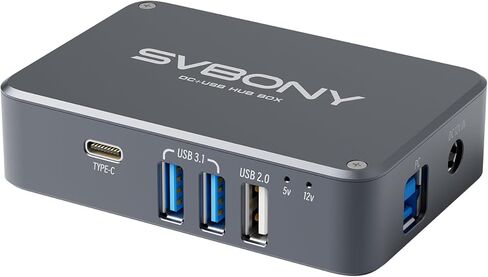 محول طاقة تلسكوب علم الفلك SVBONY SV241، صندوق محور USB صغير DC، مخرج عالي السرعة وواجهة من النوع C، التوافق مع مصادر الطاقة المختلفة، محور USB متكامل للتصوير الفلكي في الهواء الطلق in Saudi Arabia