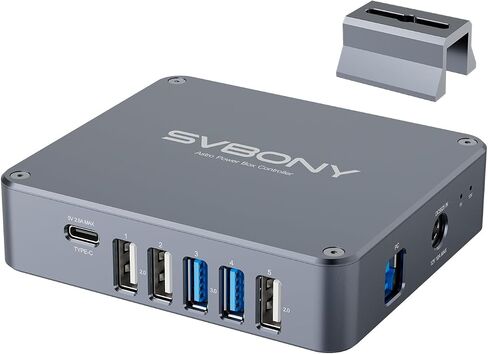SVBONY SV241 Astronomy Telescope Power Adapter, Micro DC USB HUB Box, High-Speed Output and Type-C Interface, Compatibility with Various Power Sources, Integrated USB Hub for Outdoor Astrophotography in Kuwait
