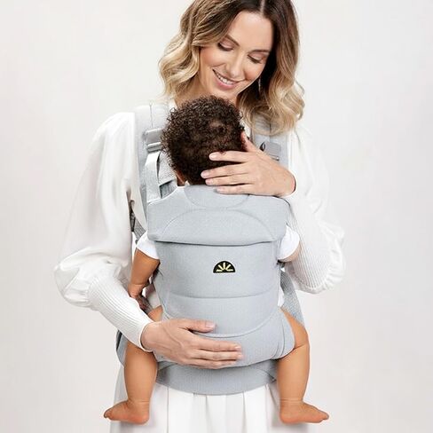 Baby Carrier for Newborns to Toddlers, Adjustable, Ultra-Soft and Weightless, Ergonomic Baby Carrier with Head Support, Baby Travel Gear, Baby Essentials (Grey) in Saudi Arabia