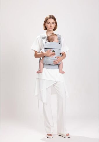 Baby Carrier for Newborns to Toddlers, Adjustable, Ultra-Soft and Weightless, Ergonomic Baby Carrier with Head Support, Baby Travel Gear, Baby Essentials (Grey) in Saudi Arabia