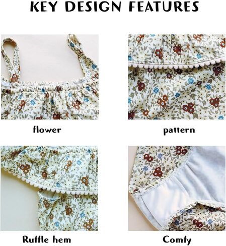 Toddler Swimsuits Girls Floral Printed Long Sleeve One Piece Rash Guard Swimsuit Cute with hat Suits 12-24M3t4t in Saudi Arabia