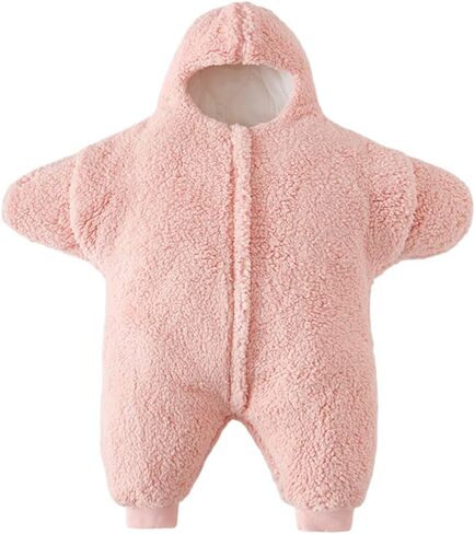 BINIDUCKLING Baby Bunting Suit Starfish Outfit for Fall & Winter Fleece Pramsuit 3-12 Months in Saudi Arabia