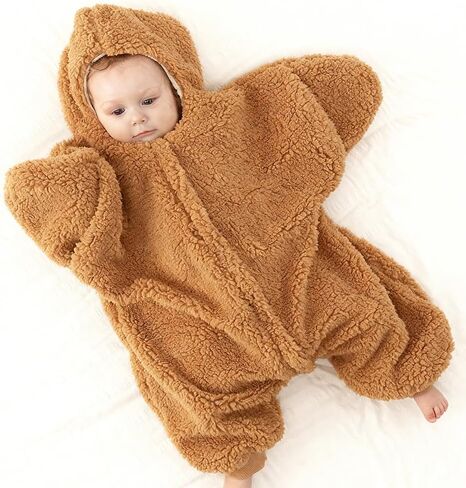 BINIDUCKLING Baby Bunting Suit Starfish Outfit for Fall & Winter Fleece Pramsuit 3-12 Months in Saudi Arabia