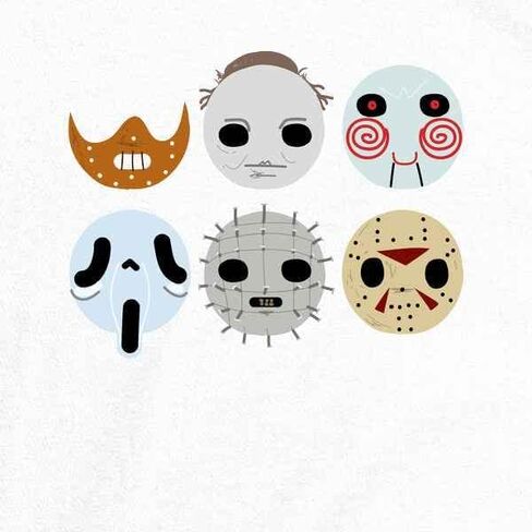 Pop Threads Horror Masks Monster Scary Movie Halloween Spooky Infant Baby Boy Girl Bodysuit in Saudi Arabia