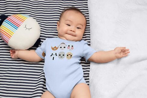 Pop Threads Horror Masks Monster Scary Movie Halloween Spooky Infant Baby Boy Girl Bodysuit in Saudi Arabia