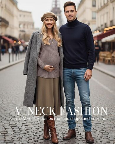 3 Pack Women's Maternity Shirts Long Sleeve Sweaters Pregnancy Henley Tops Ribbed Side Ruched Tunic Tees Outfits in Saudi Arabia