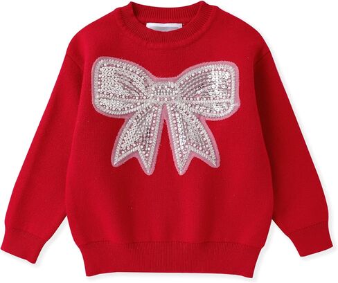 Lil cactus Toddler & Baby Girls Sweater with Glitter Bow in Saudi Arabia