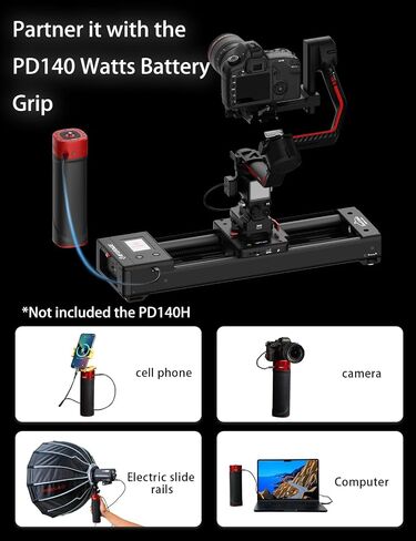 IFOOTAGE Mini Motorized Camera Shark Slider Nano N1-B إصدار الحزمة، مسار دوللي من سبائك الألومنيوم، حاجز تثبيت الفيديو، فاصل زمني، إيقاف الحركة وحركة الكاميرا الداخلية أو الخارجية in Saudi Arabia