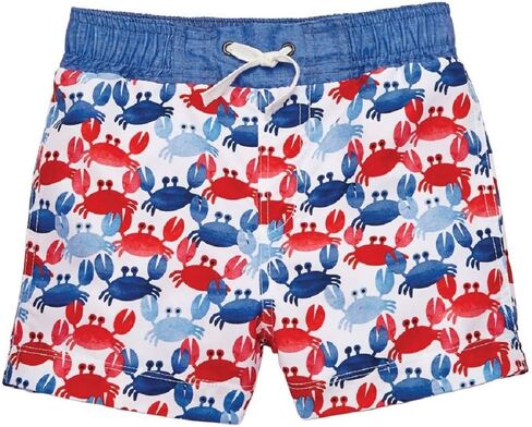 Mud Pie Boys' Crab Swim Trunks, Multi, XS (6-9 Months) in Saudi Arabia