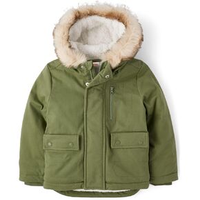 Gymboree boys And Toddler Faux Fur Puffer Jacket in Kuwait