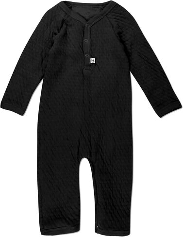 HonestBaby unisex-baby Long Sleeve Center Snap Coverall 100% Organic Cotton for Infant, Baby Boys, Girls in Saudi Arabia
