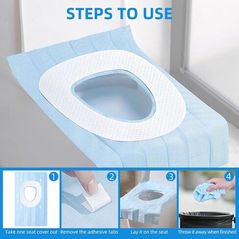 35 Pack Toilet Seat Covers Disposable 16x24 Inch XL Portable Toilet Liners Travel Seat Cover for Outdoors,Hotel, Hospital, Travel, Public Toilet Seat Cover (35 Pack, XL) in Saudi Arabia
