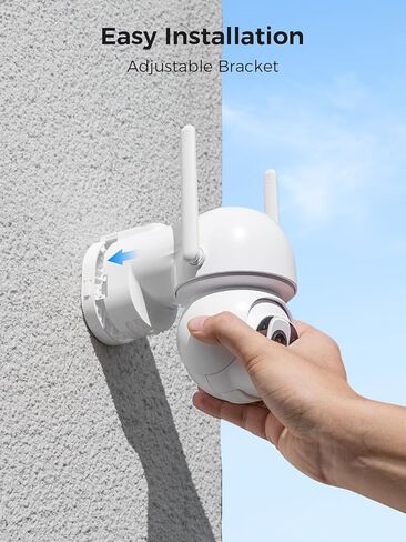 نظام كاميرا أمان لاسلكية تعمل بالطاقة الشمسية، نظام كاميرا أمان منزلي خارجي، بدون اشتراك، تعمل بالطاقة الشمسية، 2.4 جيجا و5 جيجا واي فاي 4 مجموعة كاميرات، رؤية ليلية ملونة 4 ميجابكسل، دوران وإمالة 360 درجة، محادثة ثنائية الاتجاه، IP66 in Kuwait