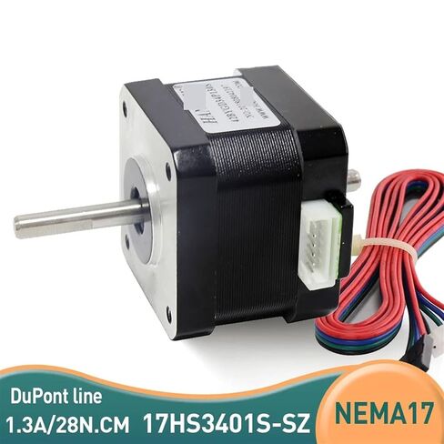 Dual Axis Stepper Motor 28N.cm 1.3A 2 Phase 4 Leads 17HS3401S-SZ 1.8 Degree 1Pcs(17HS3401S-SZ-1pcs) in Kuwait