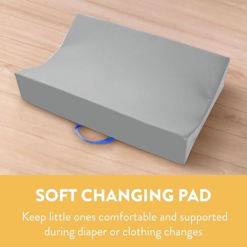 Contoured Changing Pad, Baby Essentials, Grey/Light Grey in Saudi Arabia