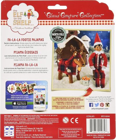 Elf on The Shelf Claus Couture FA-La-La Footies Pajamas Set in Saudi Arabia