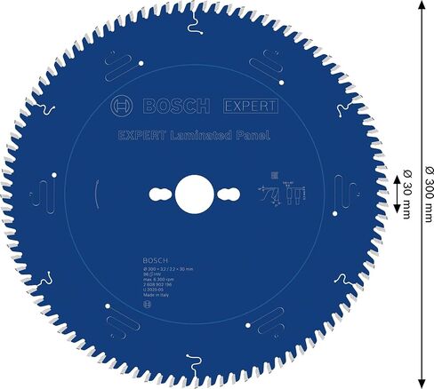 Bosch 1 x Expert Laminated Panel Circular Saw Blade for Table Saws (for Plastic-Coated Panels, Diameter mm, Professional Accessories, Wired Table Saw, Stationary Table Saw) in Saudi Arabia