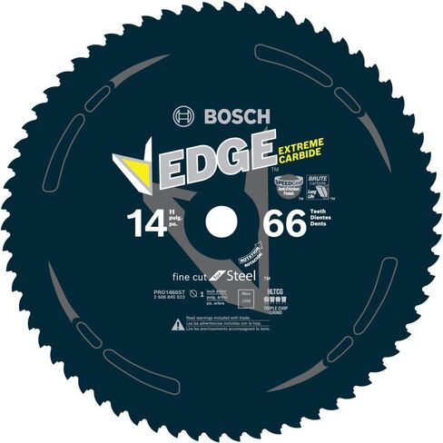 BOSCH PRO1466ST Edge 14 بوصة. 66 شفرة منشار دائري بحافة أسنان لقطع المعادن الحديدية in Kuwait