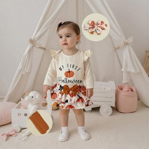 MoZiKQin Newborn Baby Girl Clothes Infant Romper Onesie Ruffle Layered Shorts Headband Socks Cute Toddler Girl Outfits in Saudi Arabia